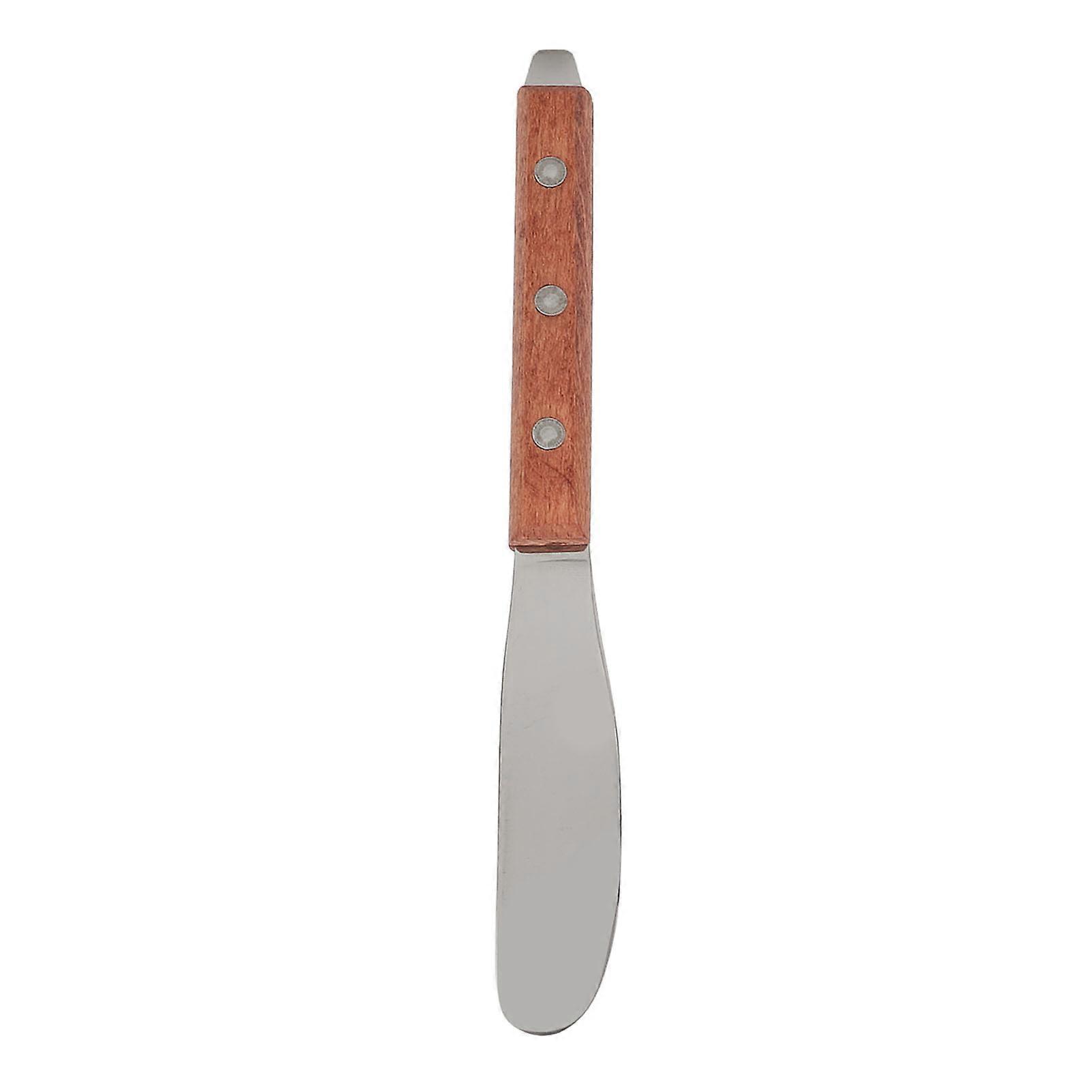 Dental Lab Spatula Wooden Handle Stainless Steel Mixing Dental Lab Spatula for Clinic Shop