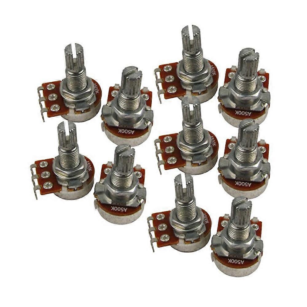 Guitar Small Size Pots A500K Potentiometers For Guitar Bass Parts (Pack Of 10)