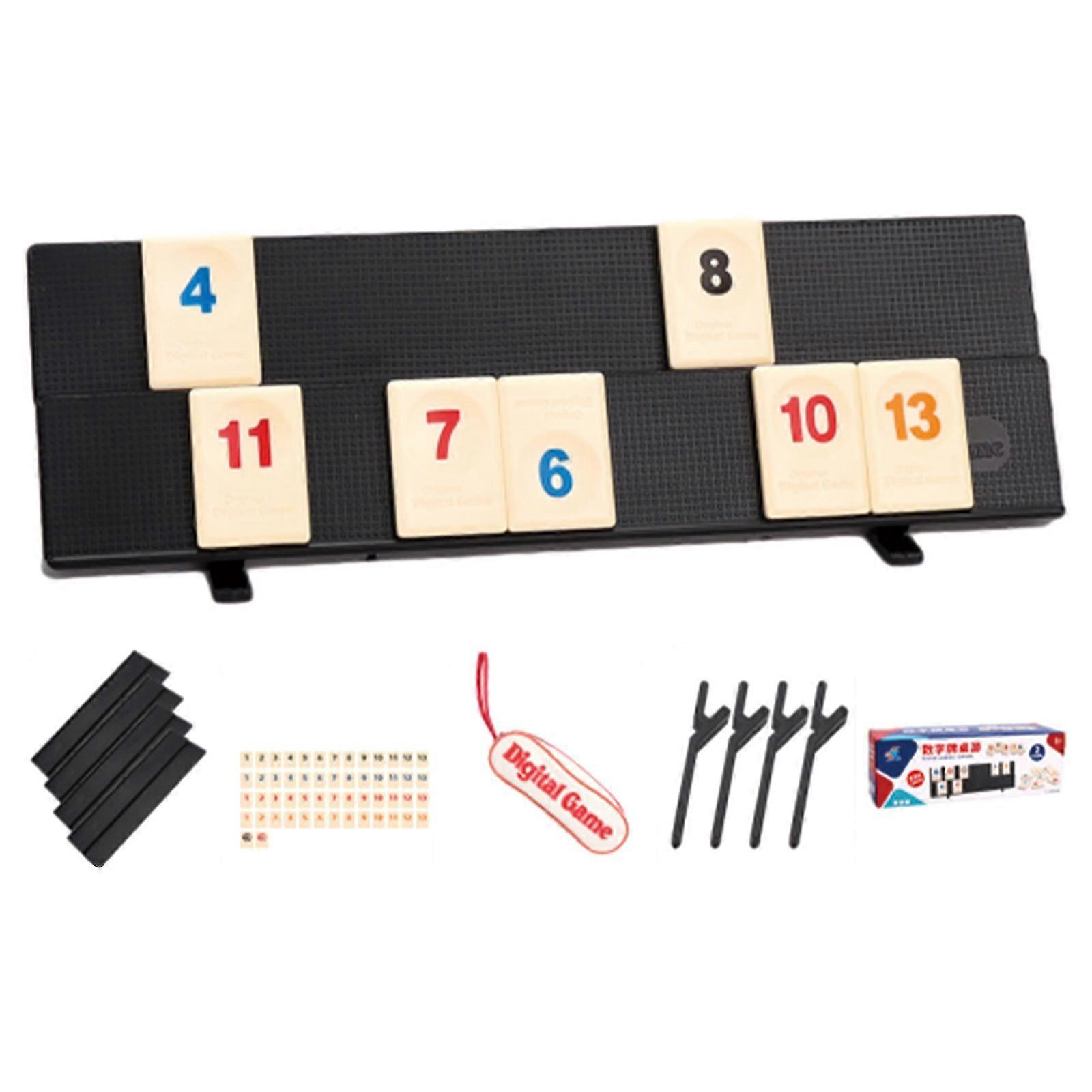 Digital Game Compact Rummy Tile Game for Friends Get Together Outdoor Indoor