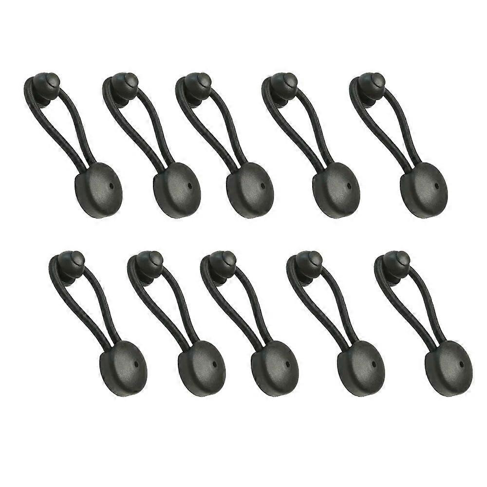 10PC Marine Boat Truck Car Covers Bungee Shock Cord Clip with Knobs Pull Tie Down Tarp Canvas Knobs