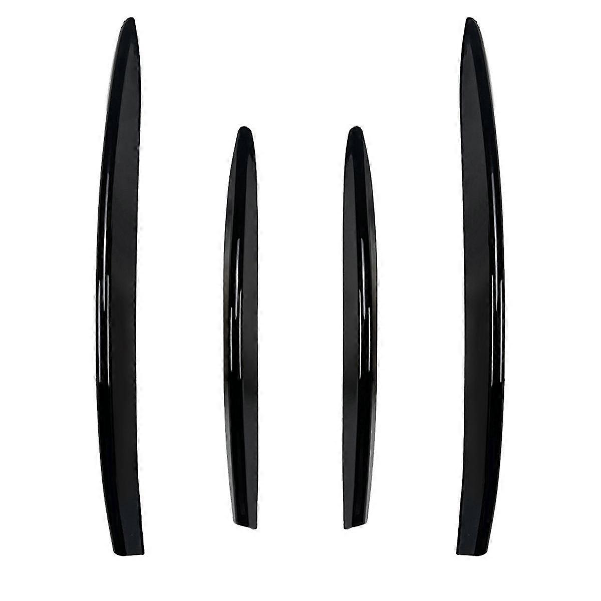 Car Front Fog Lights Trim Strips Bumper Lip Splitter Spoiler for CLA Class C118 X118 2023+ Gloss Black