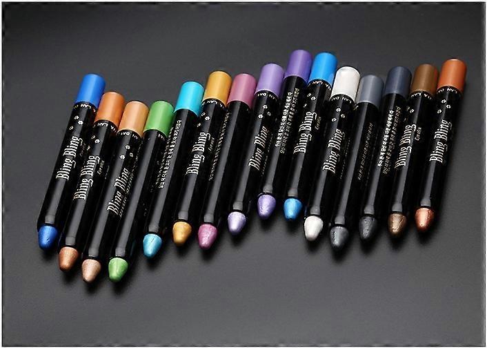 15 Colors Pearly Eye Shadow Stick Delicate Texture Long-lasting Waterproof