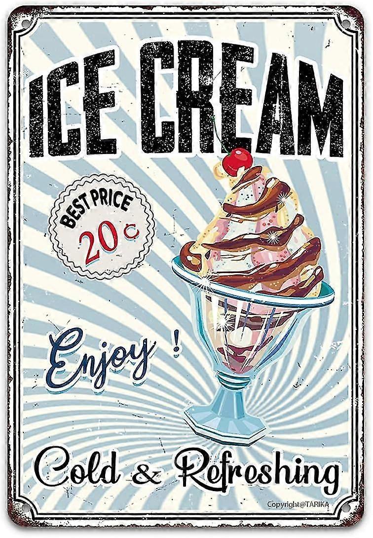 Cedule na zmrzlinu, nenechte svou zmrzlinu roztát, když počítáte posypy někoho jiného