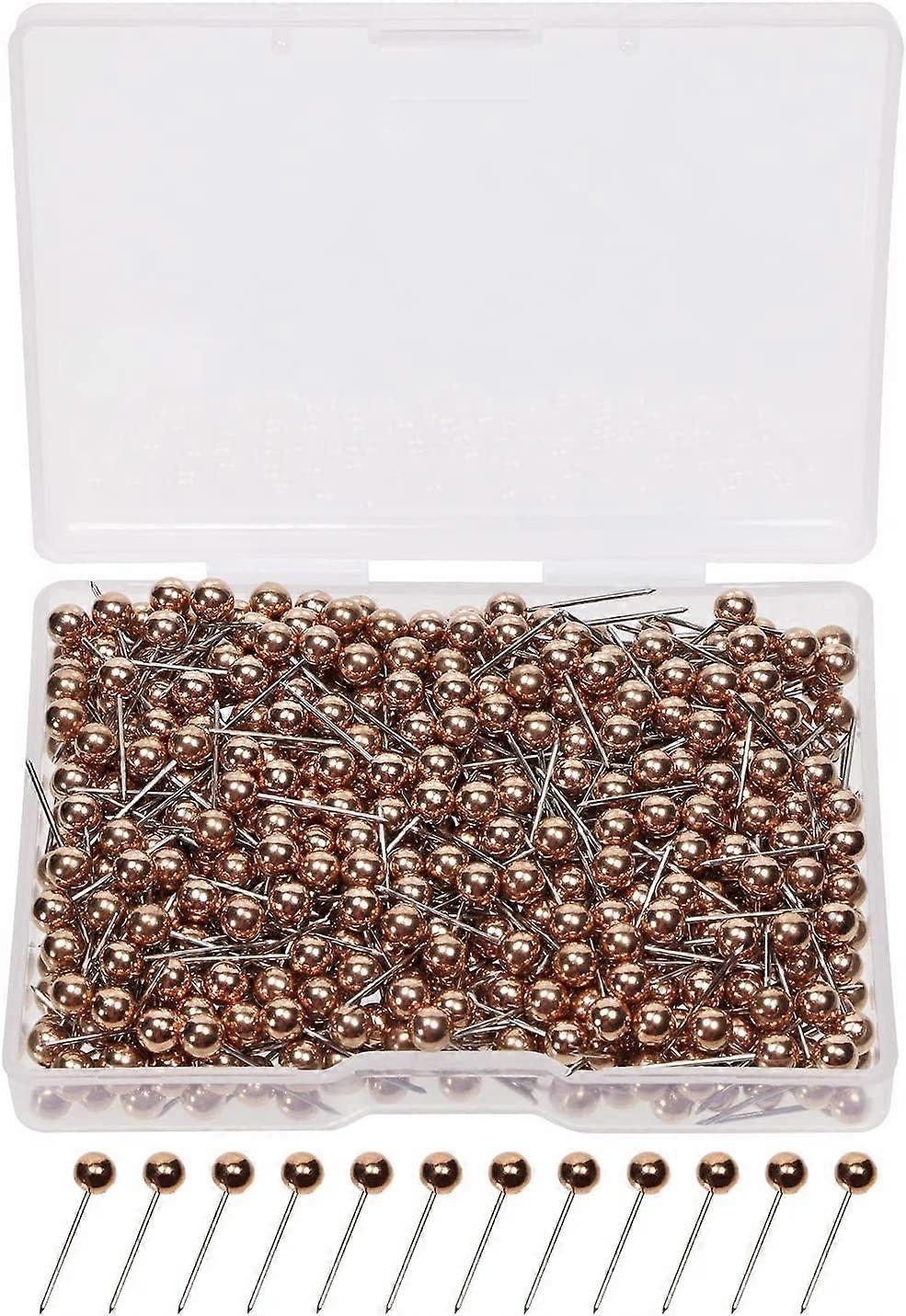 1/8 Inch Small Round Ball Head Decorative Push Pins Map Thumb Tacks for Travel Map Art Picture Photo Canvas Bulletin Cork Board Wall DIY Craft Home Sc