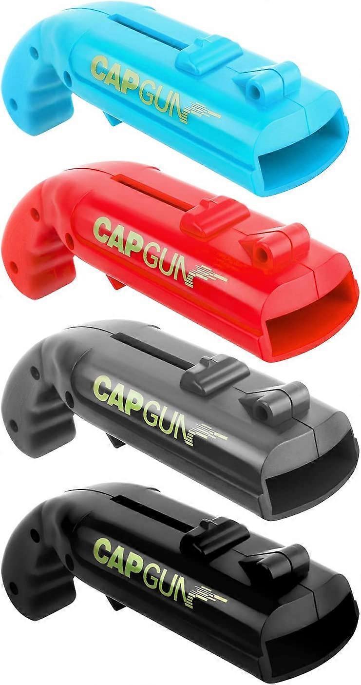 Bottle Opener, Set of 4 Cap Openers, Toy Gun Shape Can Opener for Bar Party Bottle Launcher Catapults (Set of 4)
