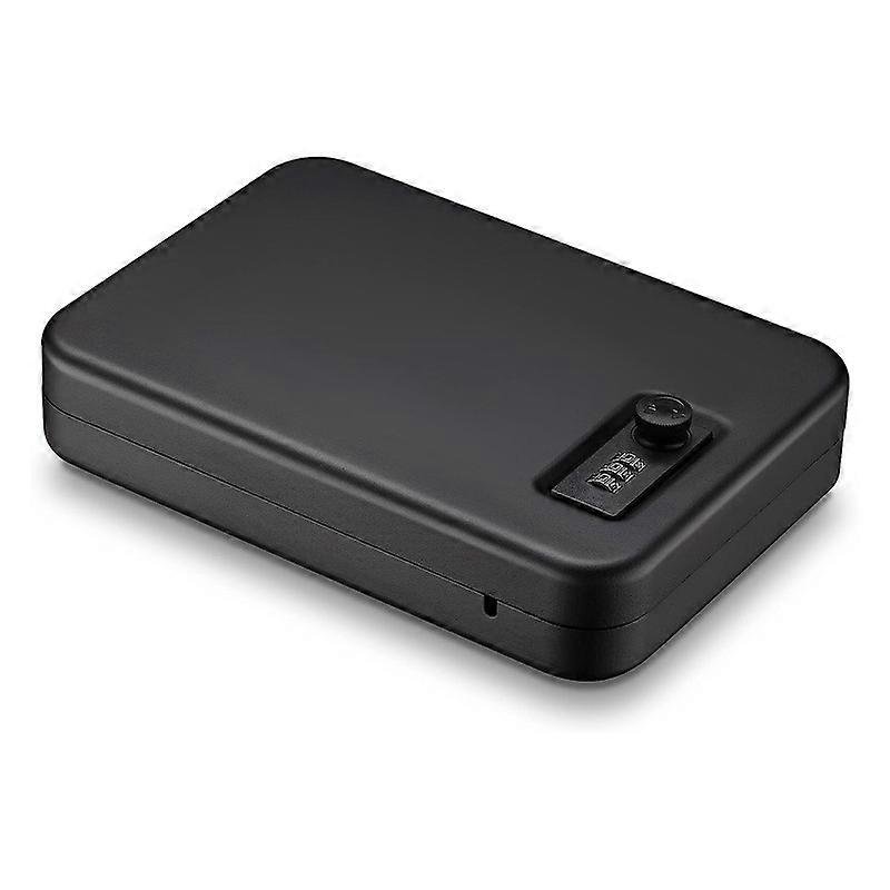 Portable Security Box with Combination Lock Large Combination Black