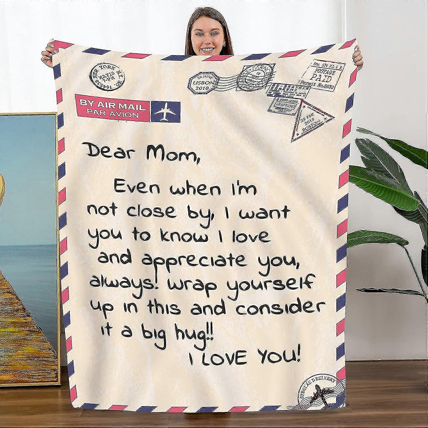 Jetez une couverture à ma mère de fille Fils, cadeau pour l’anniversaire de maman