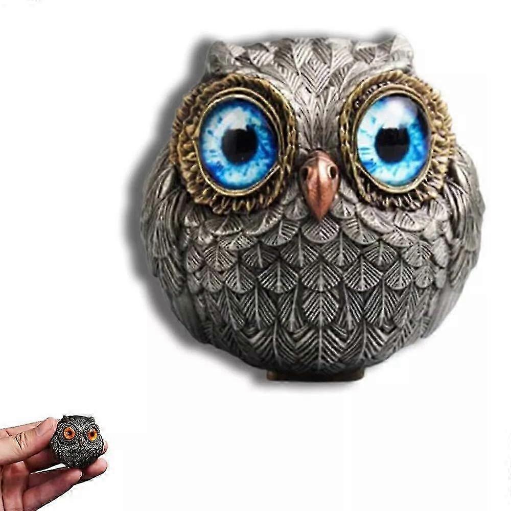 Lucky Owl Guardian-the Wise Watcher, retrò gufo Decor Figurine Shelf Decor