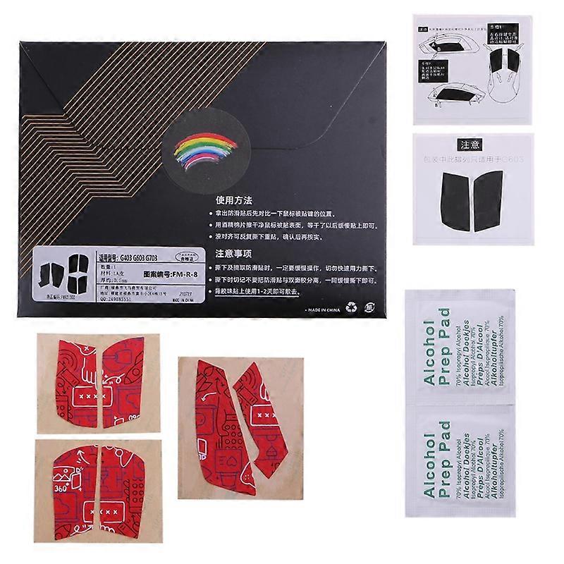 Peau de souris autocollant latéral résistant à la transpiration Grip Pad pour souris G403 G603G703