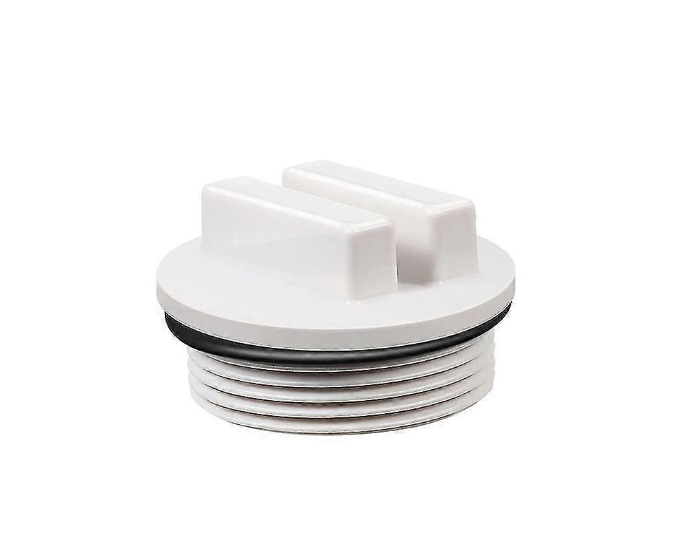 Durable Drain Plug Smooth Surface Plastic Frost Resistant Line Pool Stopper for Outdoor-White