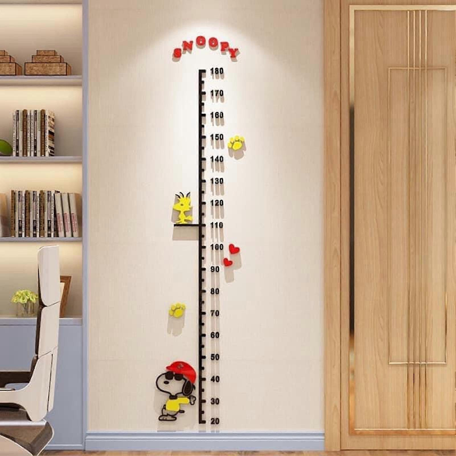 Children Height Measure Wall Ruler Acrylic Growth Chart for Home Decoration