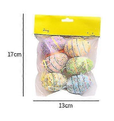 Easter Egg Diy Coloring Pattern Simulation Egg Holiday Scene Layout Dress Up Pendant