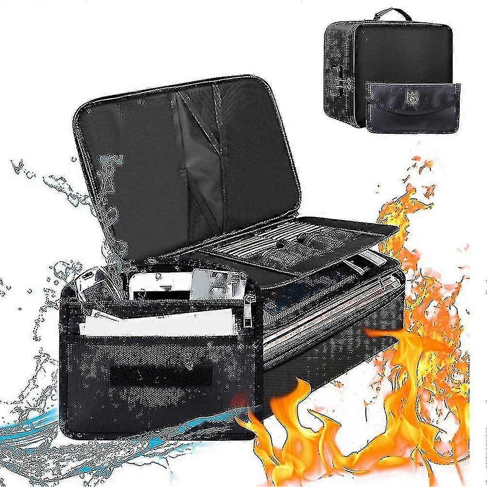 Fireproof File Organizer Bags,fireproof And Waterproof Document Box With Money Bag, Fireproof Safe