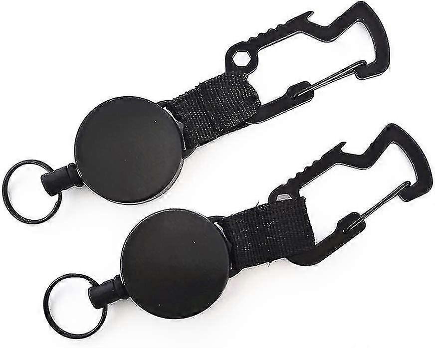 Exble Keychain, Yo-yo Lanyard Keychain With Steel Cable Zipper For Keys And Ski H For Pants And Belts