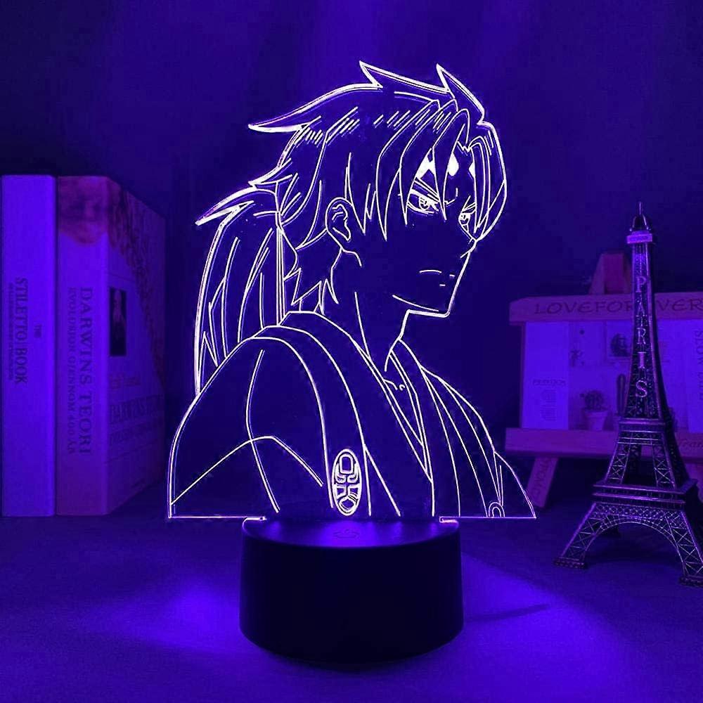 Kakuriyo 3D Night Light, Acrylic Panel Abs Base USB Cable Illusion Effect Multi-Color Remote Control Lamp Gift for Anime Lovers (Color : Remotecontrol