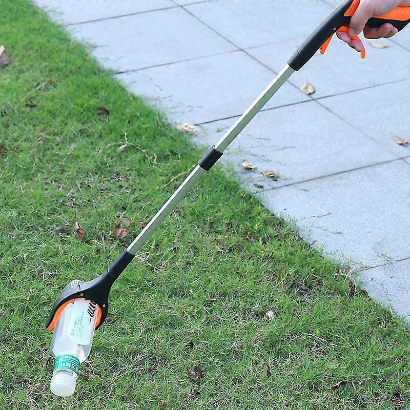 Grasping Tools, Pick Up Tool for Seniors, Handicapped, Up and Down, Convenient, for Ground Pickup, Garbage Pickup, Yard Waste - Red