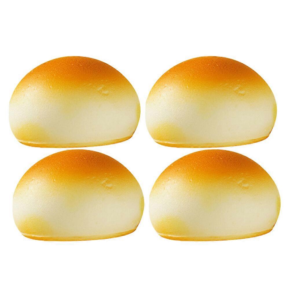 4pcs Bread Model Fake Bread Decoration Simulation Realistic Bread Model Showcase Model