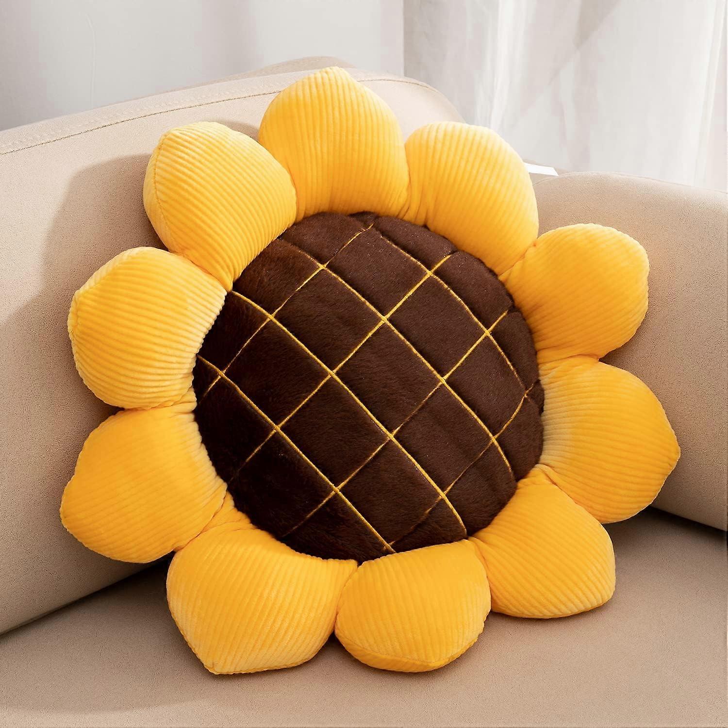 Home Decor Sunflower Soft Floor Cushion (48cm)