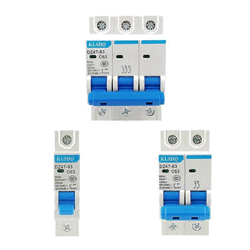 NXB-63 DZ47 10A 16A 20A 25A 32A 40A 50A 63A  C45 House MCB with Indication Mini Circuit Breaker  1p 2p 3p 4p