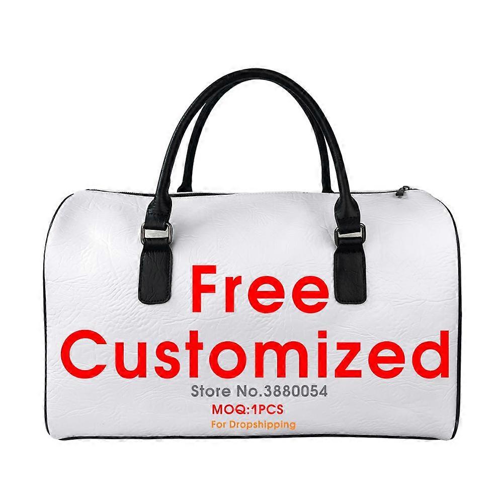 Noisydesigns 3D התאמה אישית של תמונה בגדי ריקוד נשים תיק נסיעות PU עם רוכסן שקוף זכר tote Unisex Crossbody סיטונאי דרופשיפינג