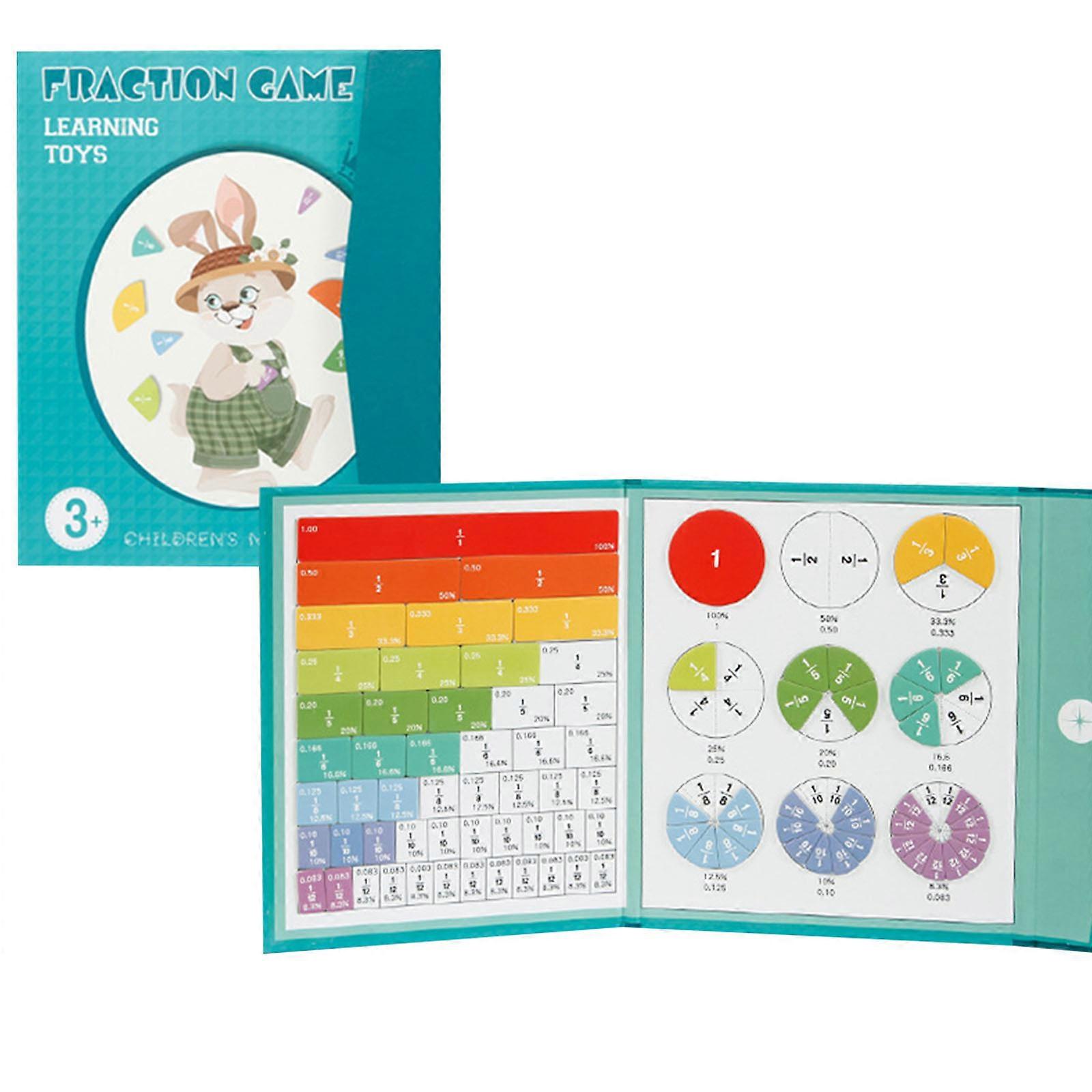 Magnetic Fraction Educational Puzzle,Magnetic Score Disk Demonstrator