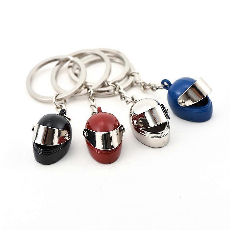 Keychain Motorcycle Helmet Key Chain Ring Keyring 4PCS