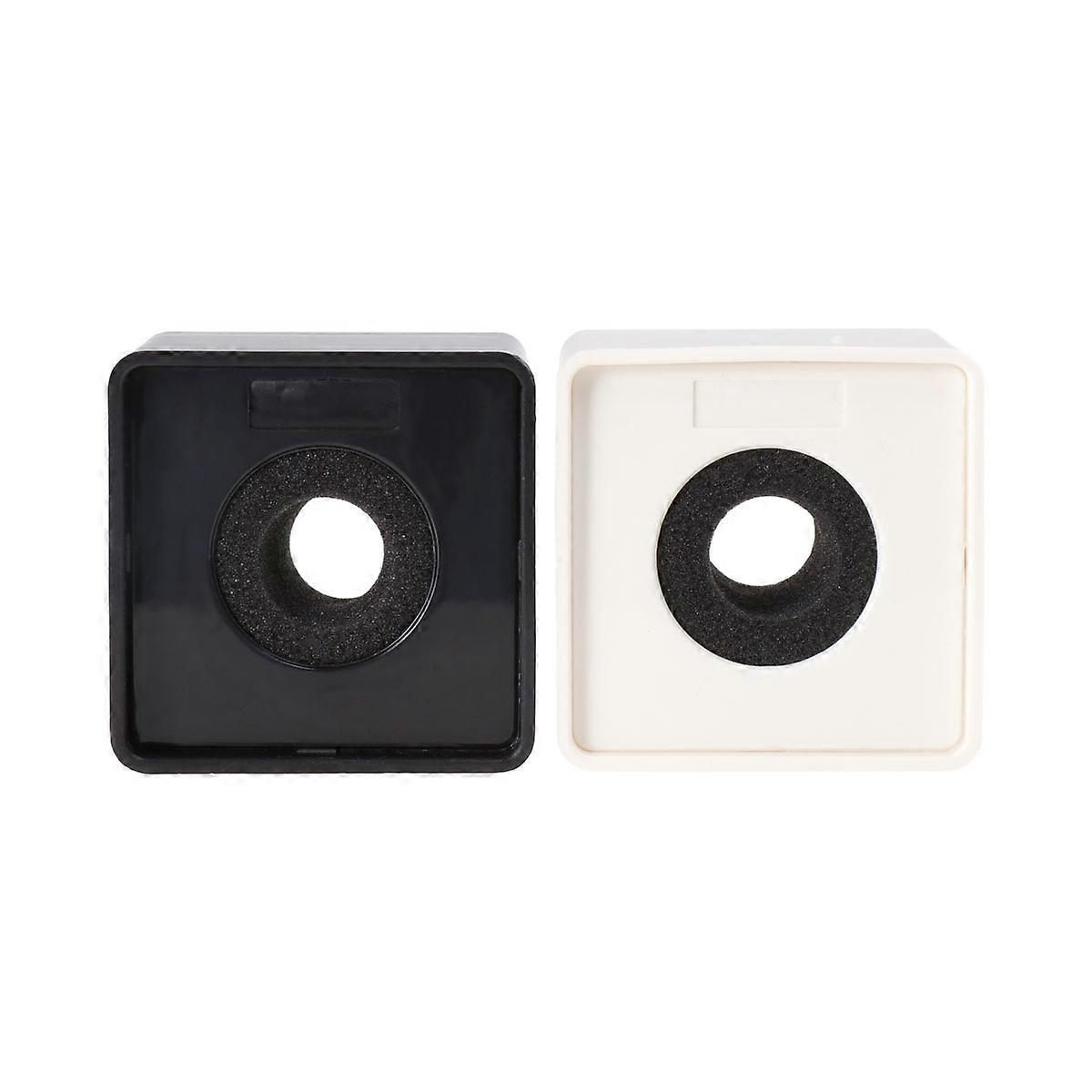 2pcs Microphone Marks Professional Interview Logo Stand Microphone Protector for Reporters Square