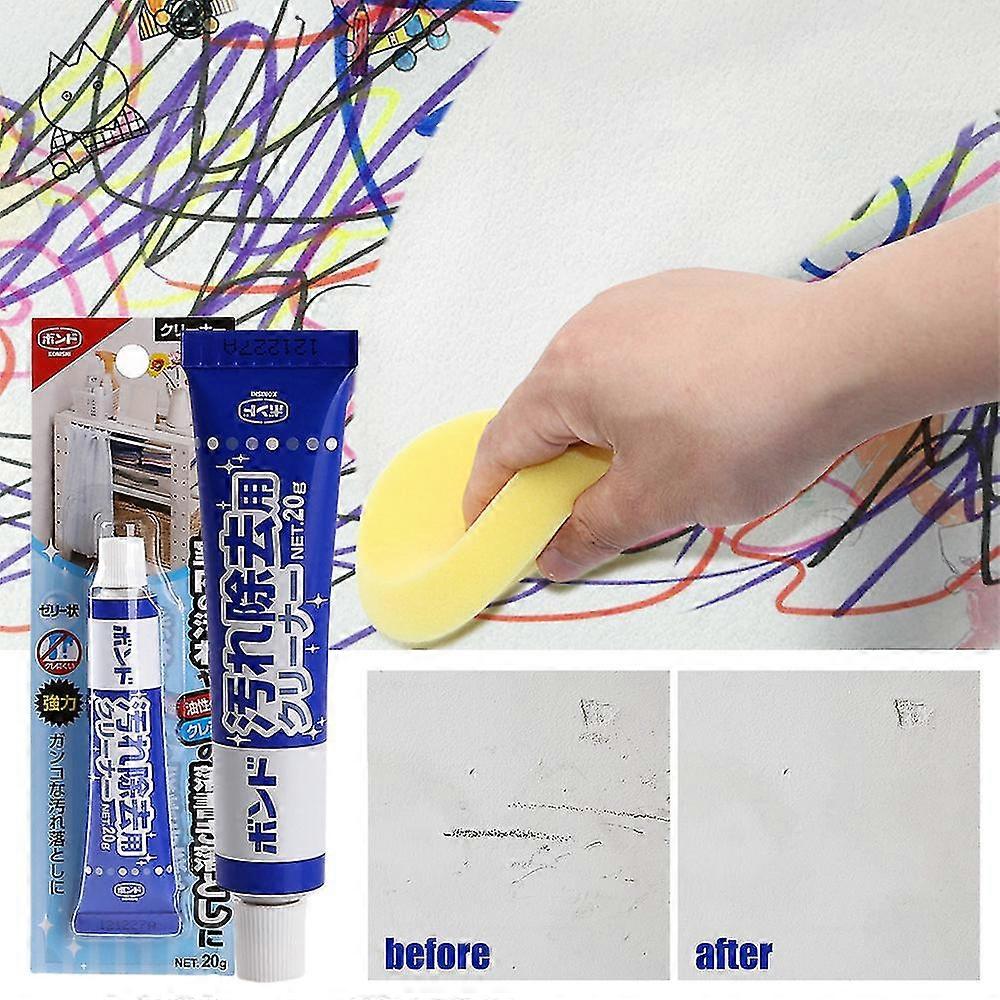 20g Multi-functional Tile Wall Cleaning Agent Wall Graffiti Cleaner Paint Crayon Wall Stain Remover