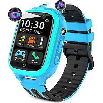Kids slimme horloges voor meisjes jongens, kinderen smartwatch met call 14 games dual camera's alarm muziek