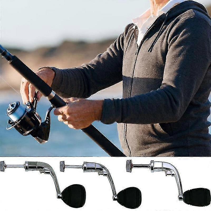 Metall Spinning Fiskerulle Handtag Fiske Byt Tackle Delar Fiske Rulle Rocker Arm