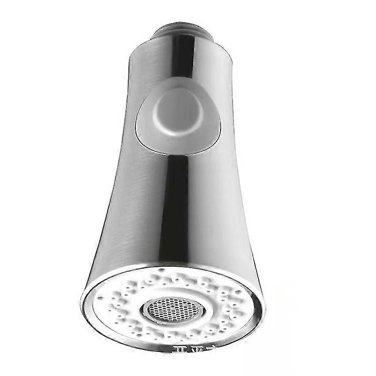 Kitchen Mixer Tap Replacement Faucet Pull Out Shower Spray Head Setting(1pc, Silver)