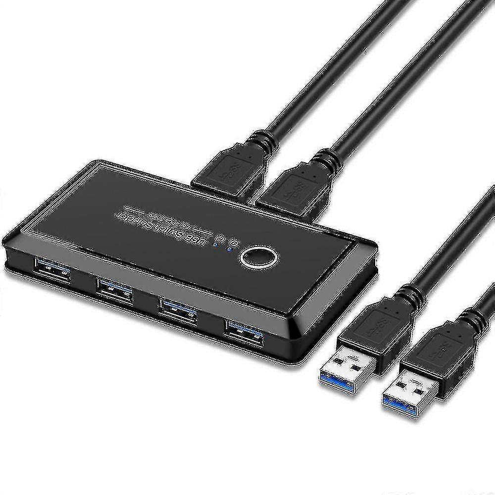 Usb 3.0 Kvm Switch Selector 2 Pcs Share 4 Usb Devices Hub Adapter