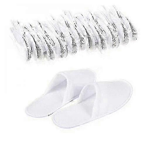 20 Pairs Spa Hotel Slippers White