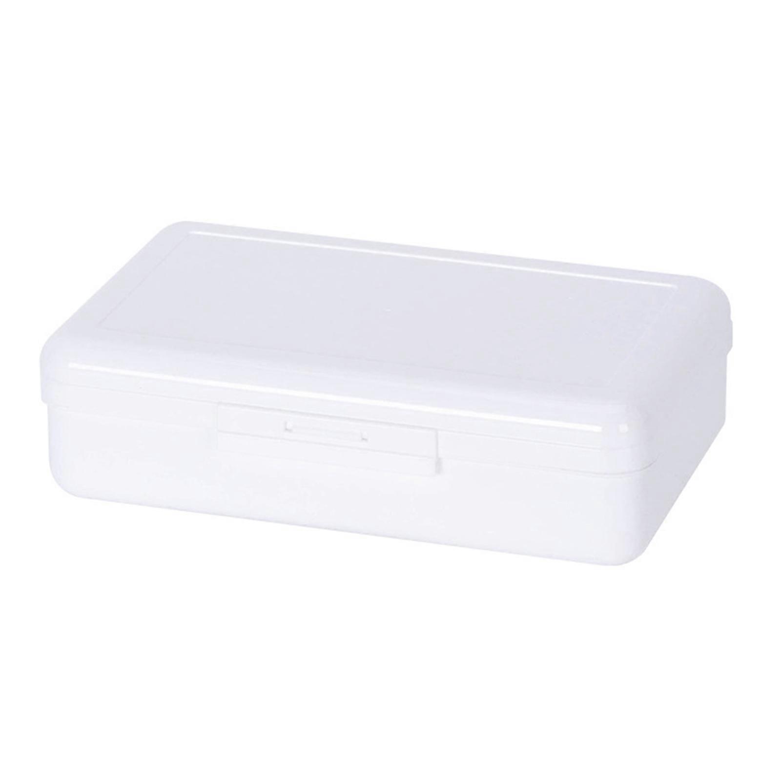 Clear Plastic Pencil Box Crayon Pen Storage Box Marker Pen for Case Stackable