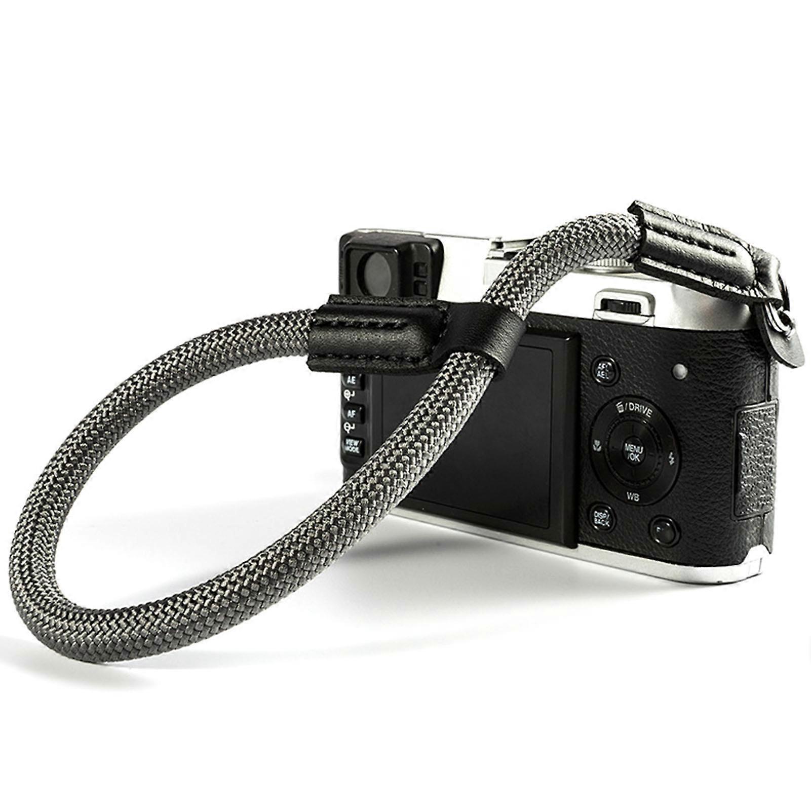 Camera Wrist Strap Round Rope Camera Rope Single Wrist Strap DSLR Camera Strap Camera Strap Camera Hand Rope Grey 
