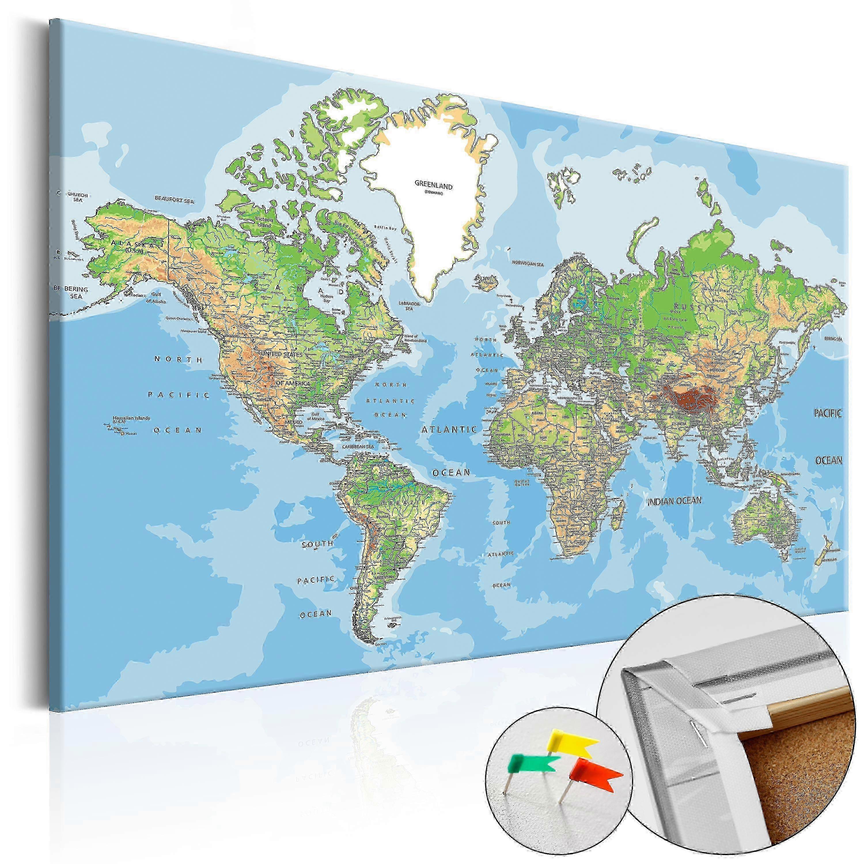 Tablou decorativ - Geografia lumii