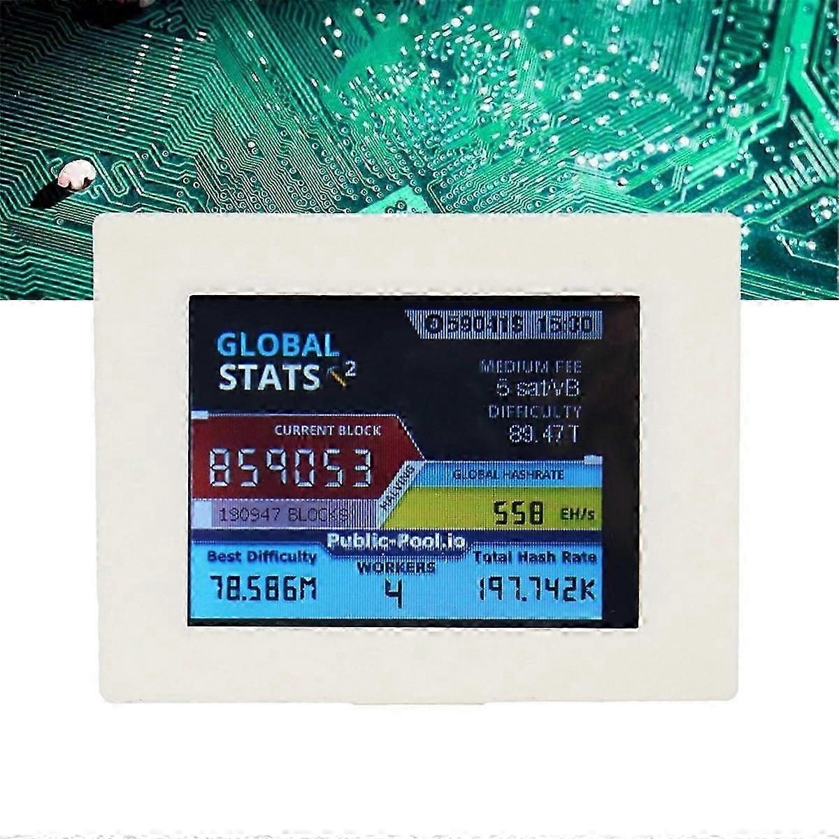 Nerdminer V2 Miner 2.8 Inch Lcd Display 56kh/s Hash Rate Bitcoin Solo Miner  Nerd Miner