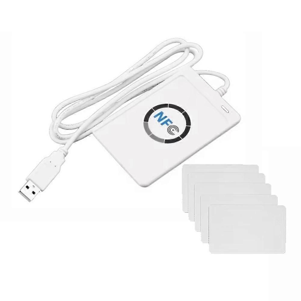 ACR122U RFID IC Smart Card Reader Duplicator+5XUID Card Writer Copier Writable Clone 13.56Mhz ID IC