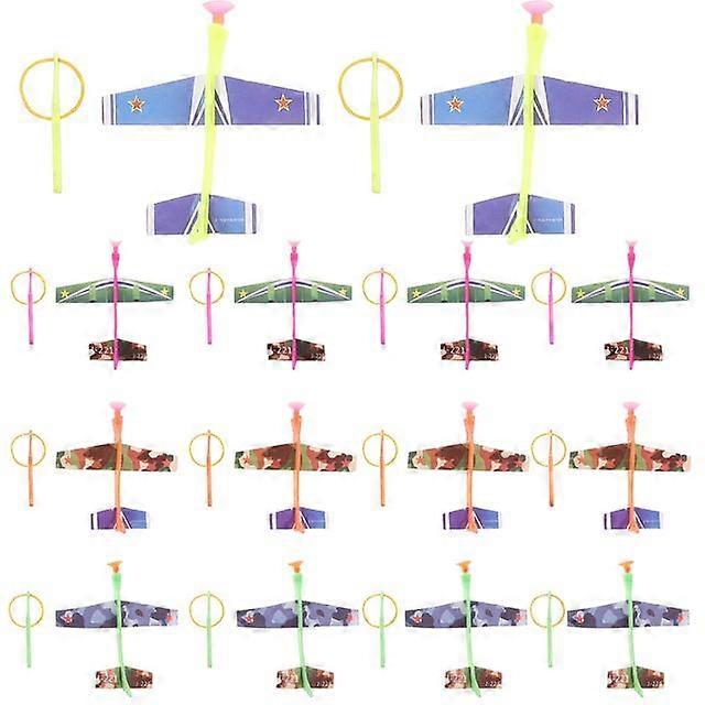 30 Pcs UFO Outdoor Plane Toys Kids Funny Aircraft Plaything Model Airplane Playset Game Foam