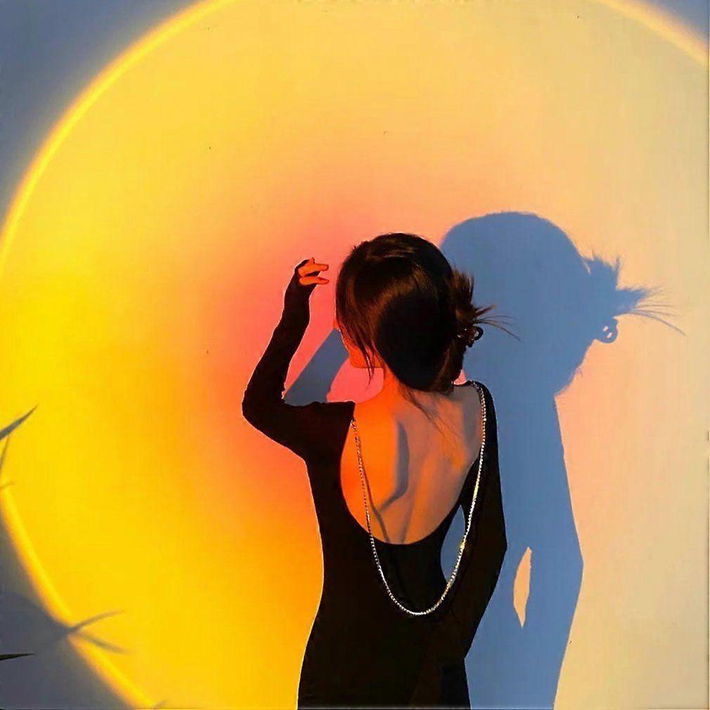 Sunset Lamp LED Net Red Rainbow Lamp Projector Floor Lamp