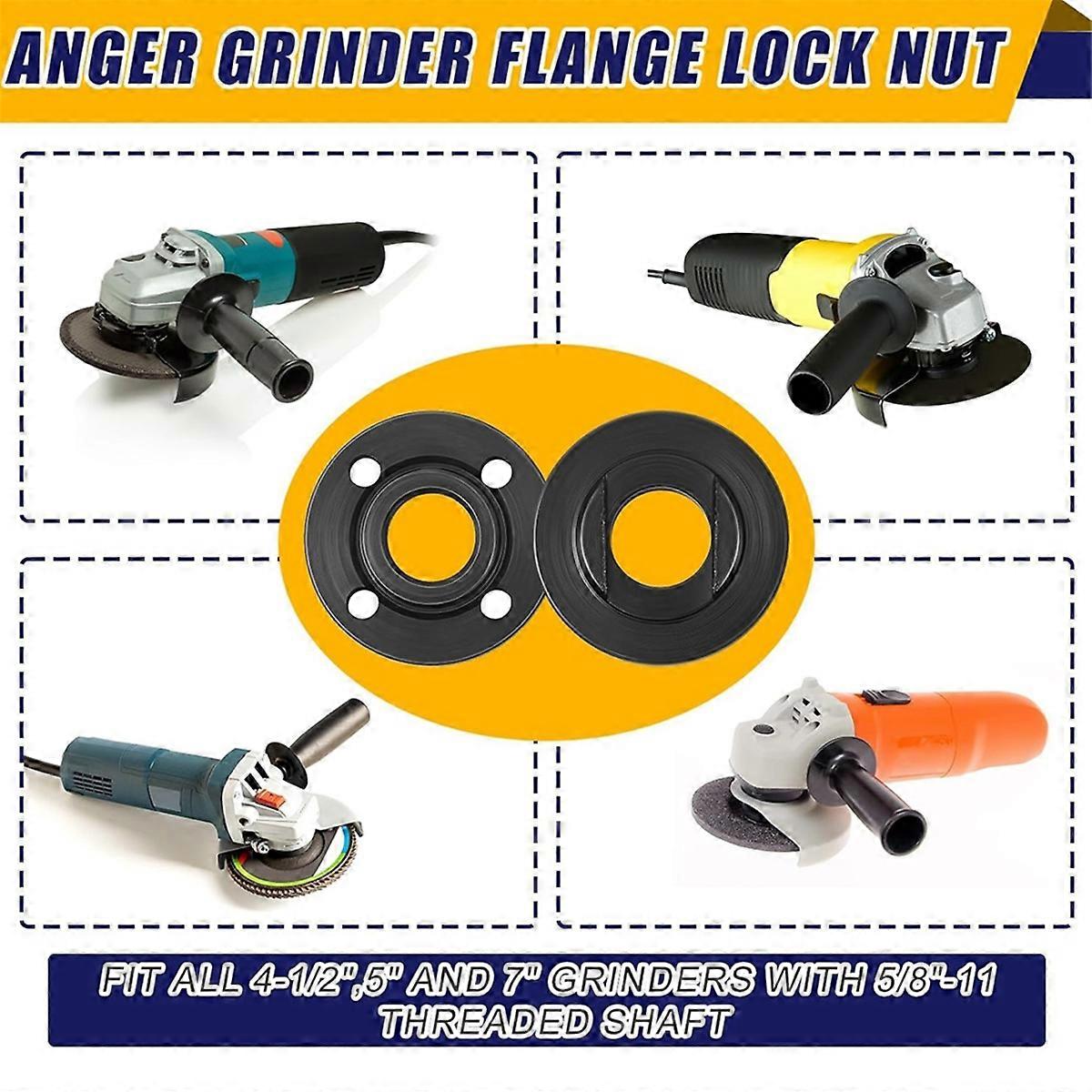 25PCS Angle Nut Angle Grinder Wrench Kit 5/8 Inch -11 Flange Metal Lock Nut Wrench Compatible with / Blue