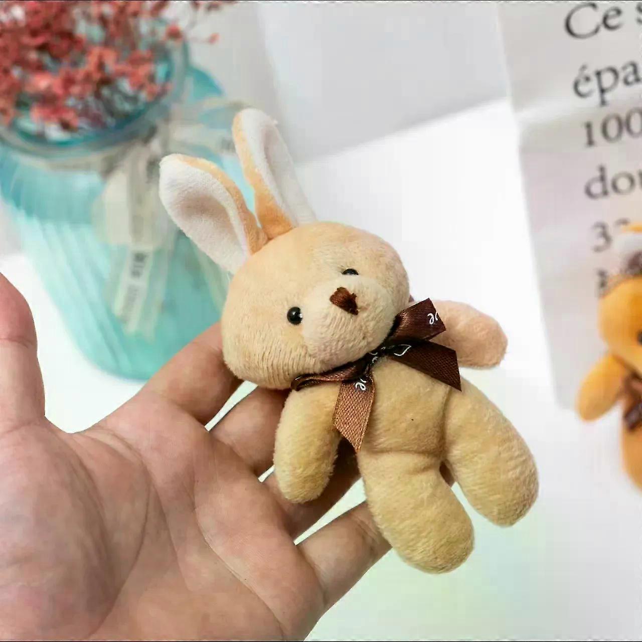 12cm κούκλα αρκουδάκι χαριτωμένο βελούδινο παιχνίδι αρκούδων ζώων για το κορίτσι Kawaii μίνι γεμιστό τσάντα μπρελόκ κούκλας κρεμαστό μικρό δώρο παιδικού κόμματος