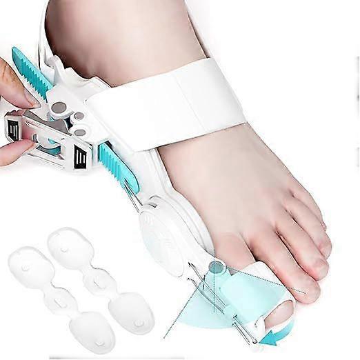 Upgraded Bunion Corrector for Women & Men, Orthopedic Bunions Correction with Non-Slip Big Toe Separators, Adjustable Bunion Splint Suitable for Left/