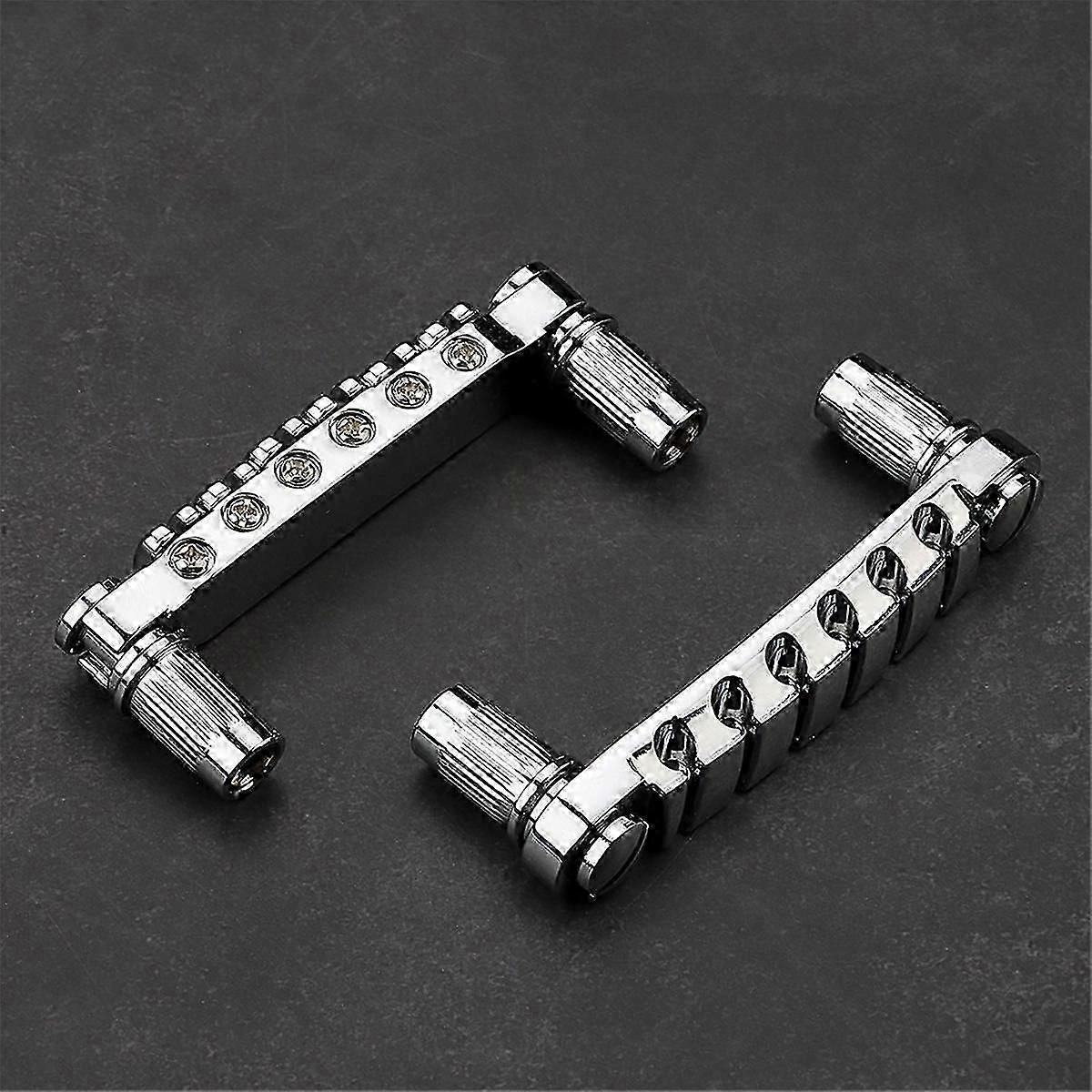 Tune-o-Elgitarr Stall + gitarr Stop Bar stränghållare med ankare och dubbar för Lp Sg Gitarrer Krom