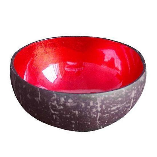 Food Container Compact Durable Coconut Shell Vintage Anti-Wear Painted Bowls Restaurant