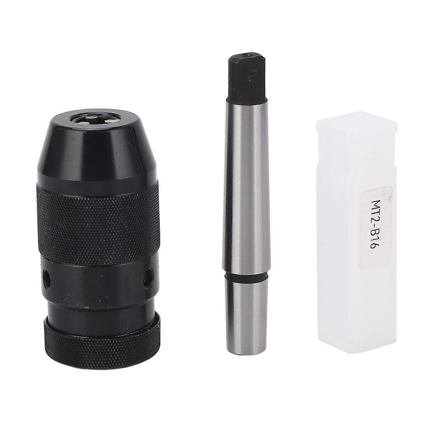 1 to 13mm B16 Keyless Self Tighten Drill Chuck with MT2 B16 Extension Bar for Lathes Drilling Machin