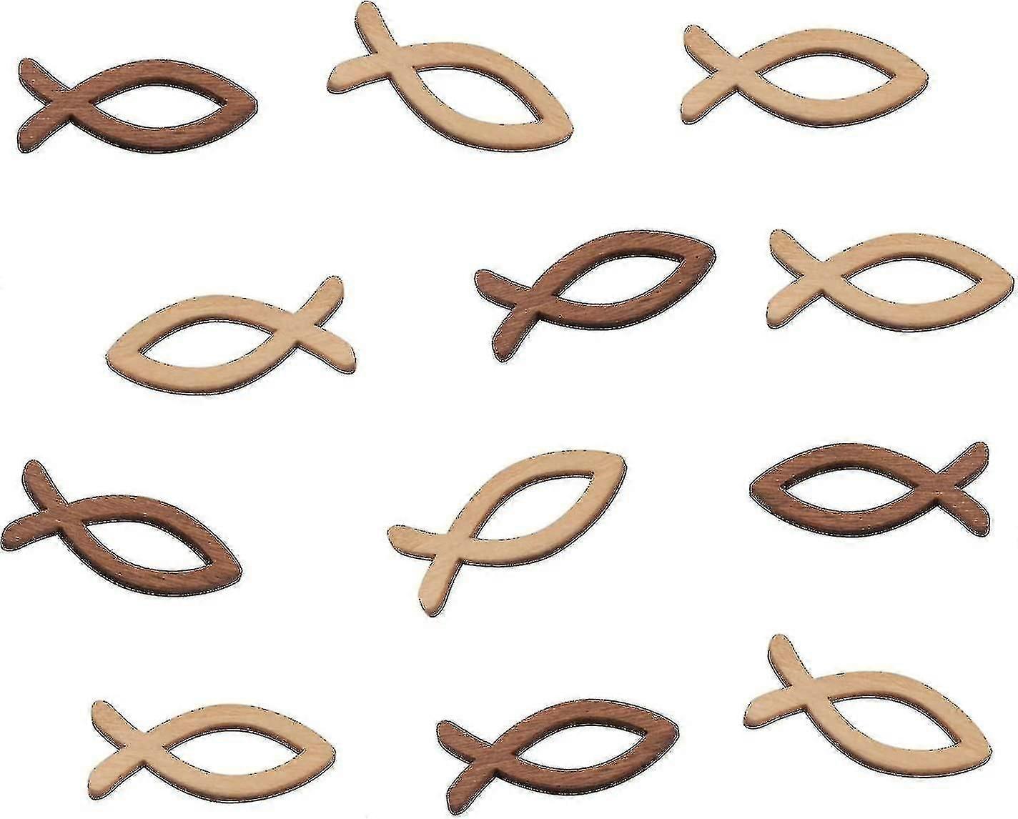 100 træfiskedekorationer til bordpladefester