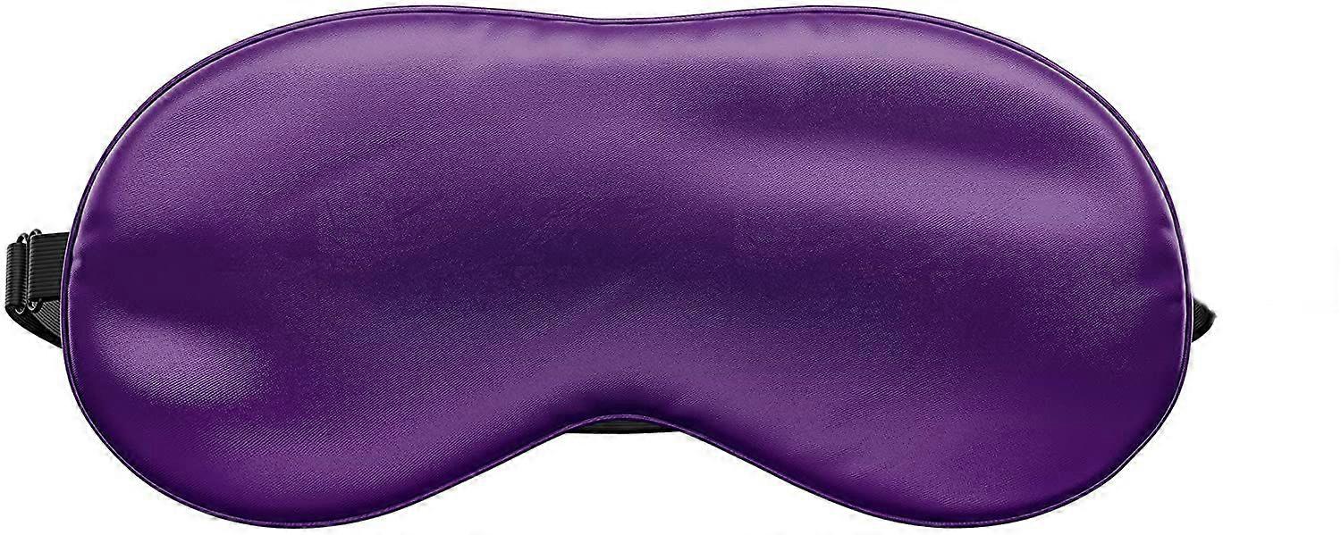 睡眠用シルクアイピロー、パープル|Fill w/Lavender & Flac Seeds |加重|瞑想と光の遮断