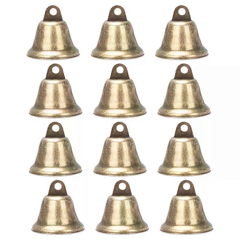 20 قطعة أجراس الجرس البرونزية زخرفية مفتوحة الديكور DIY ملحق الكرة الحديد