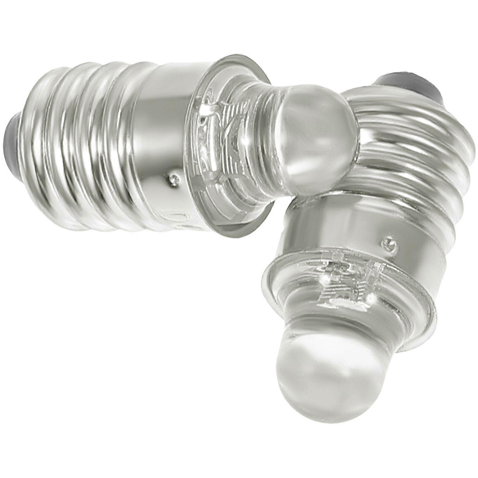 2pcs Flashlight Bulb 6v Round Light Bulb E10 Socket Screw Base Light Bulb